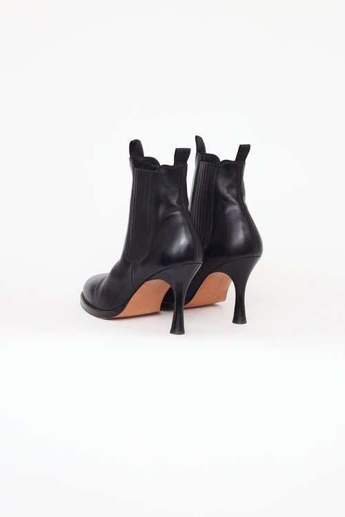 Celine Black Leather HH Chelsea Boot