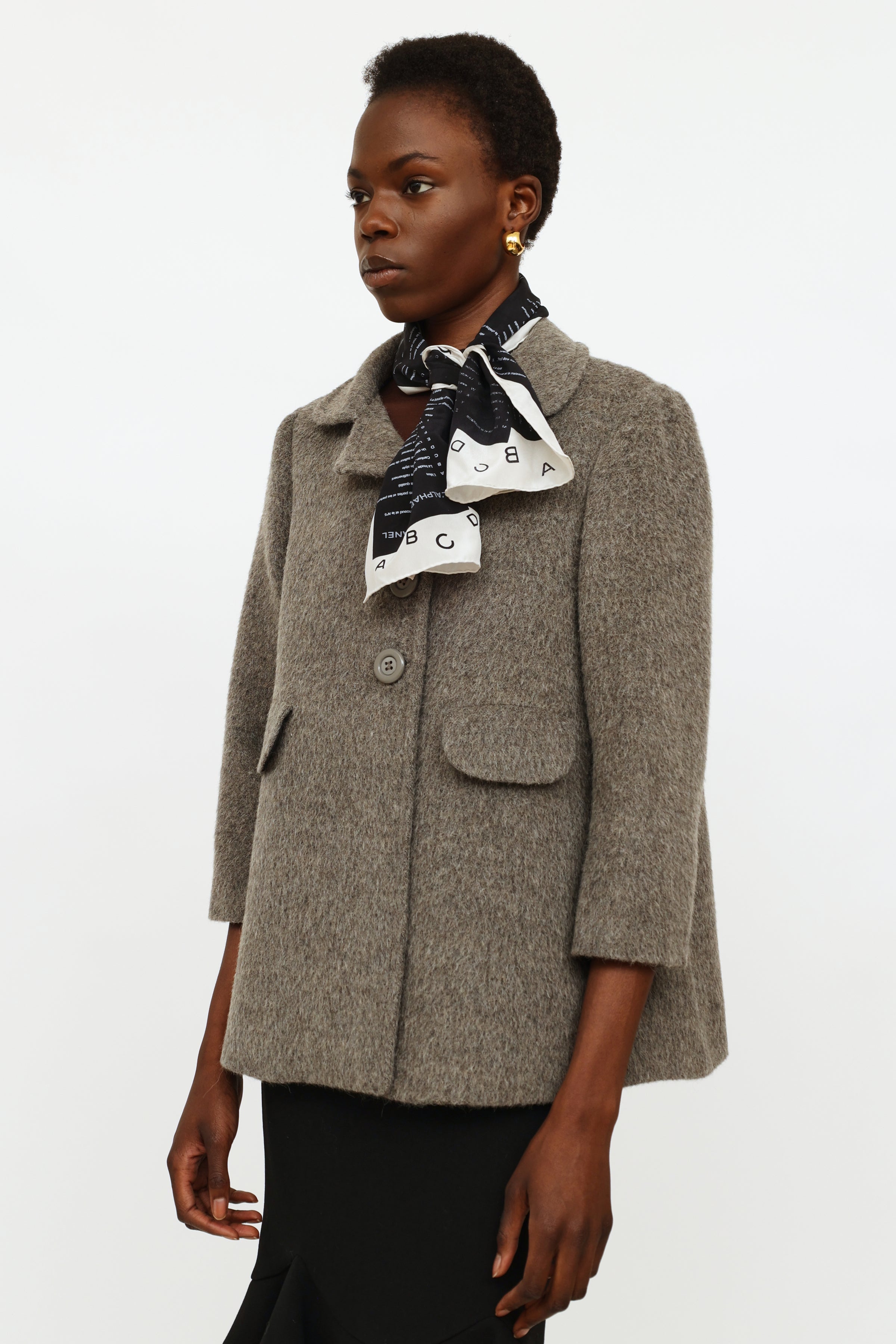 Chanel designer scarf silk extra large 33 – Throwback Swag