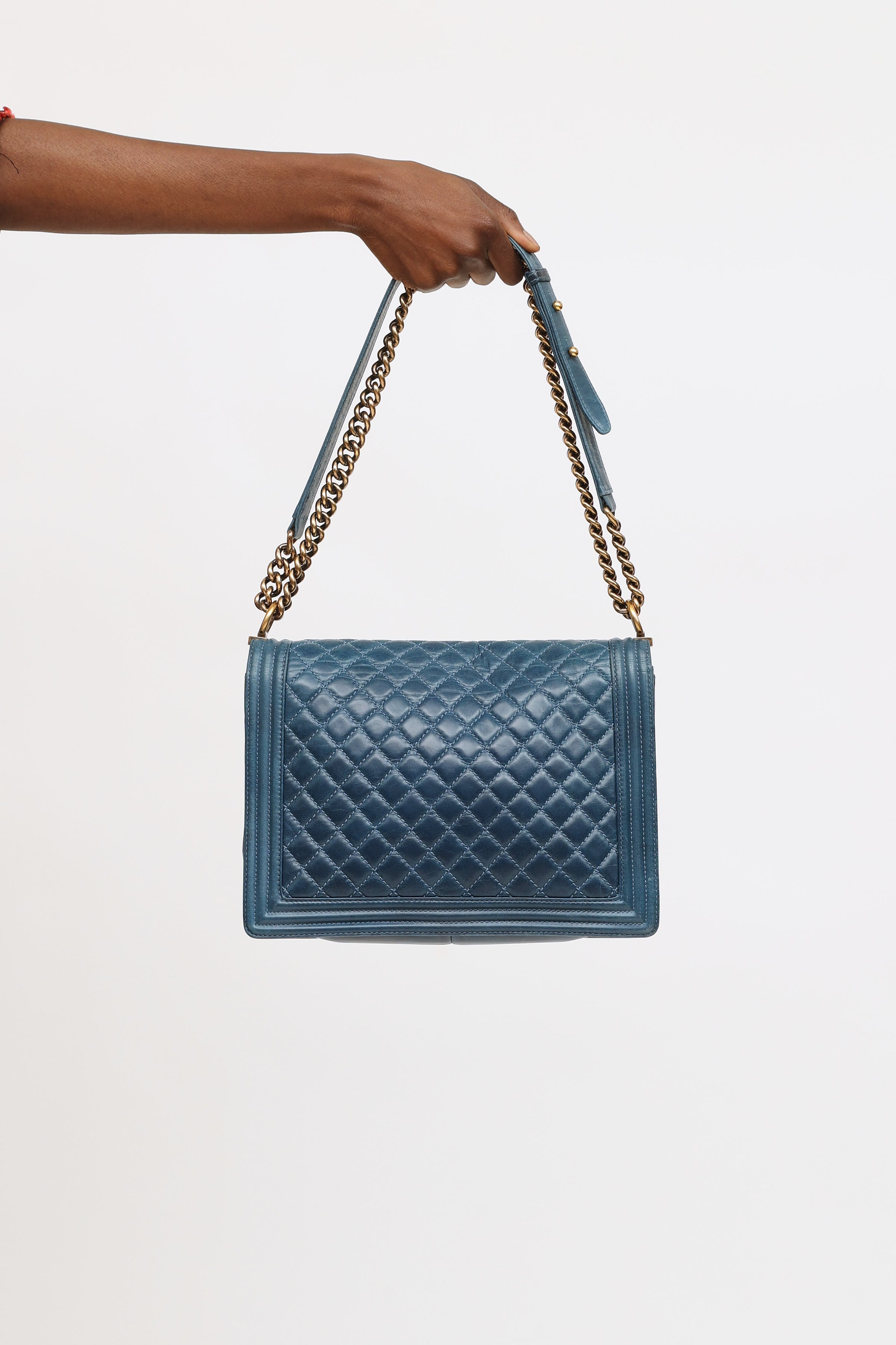 Chanel // Blue Quilted XL Boy Bag – VSP Consignment