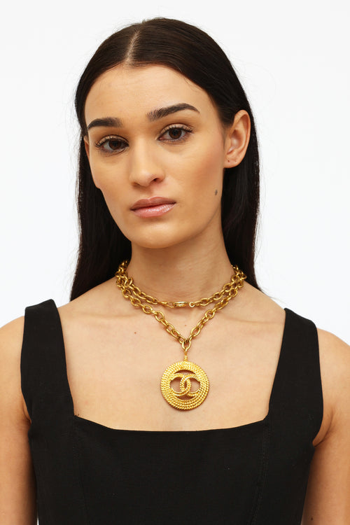 Chanel 1980's Vintage Medallion Necklace