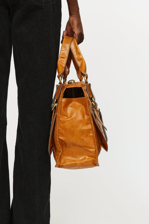  Brown Leather Bay Bag