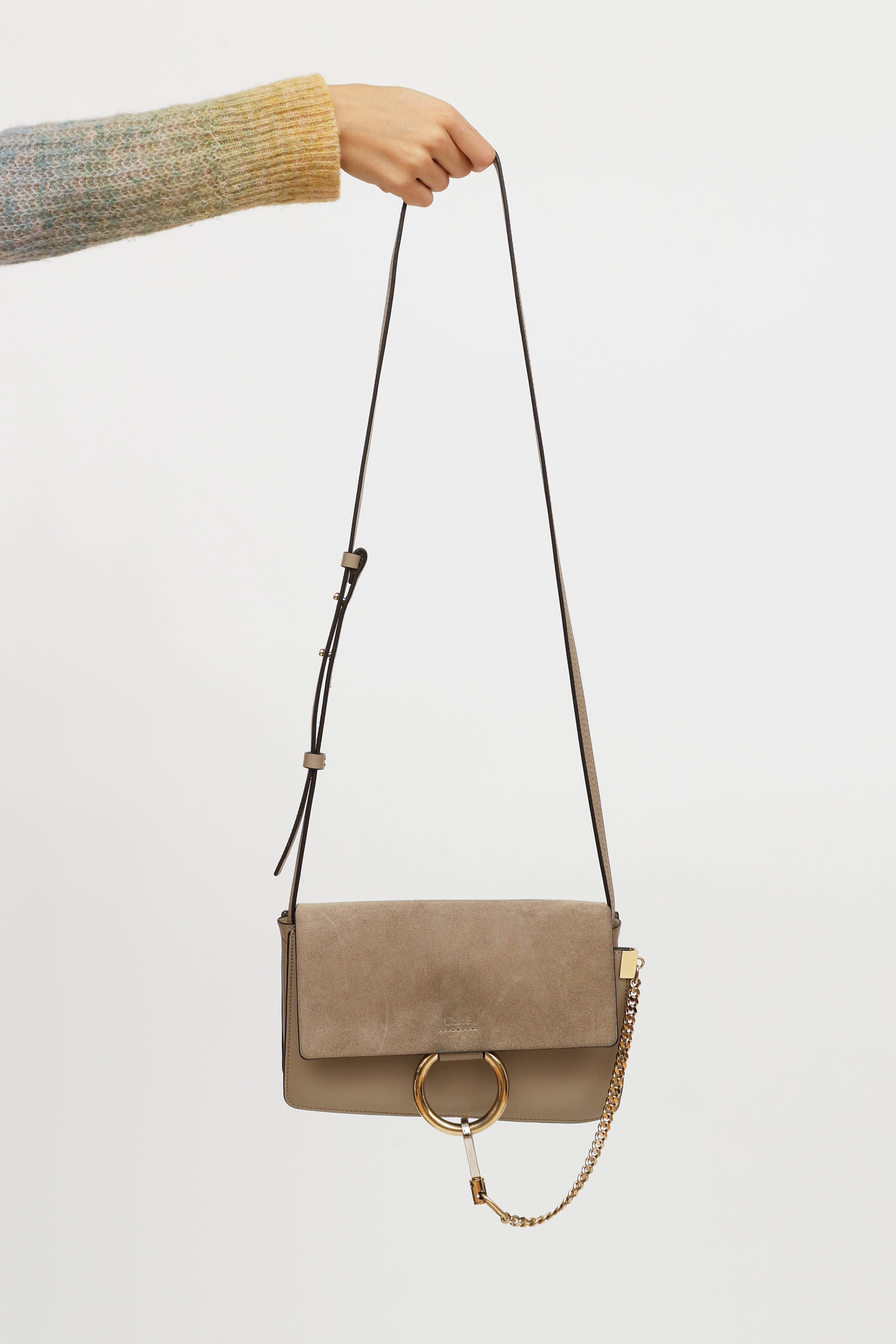 Chloé Small Faye Soft Top Handle Tote Bag in Brown