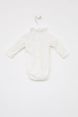 Chloé Kids White Ruffle Onesie