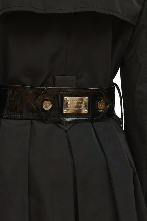 Dolce & Gabbana Black Trench Coat