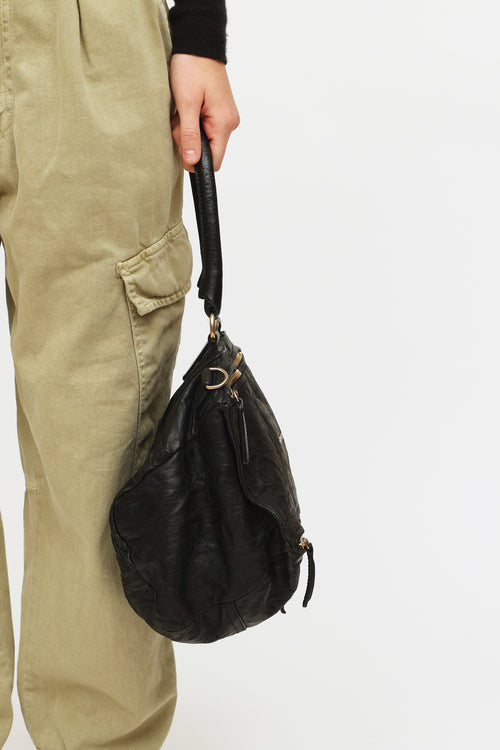 Givenchy Black Aged Pepe Pandora Bag