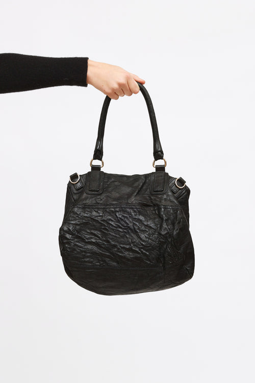 Givenchy Black Aged Pepe Pandora Bag