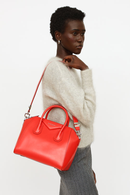Givenchy Red Leather Antigona Bag