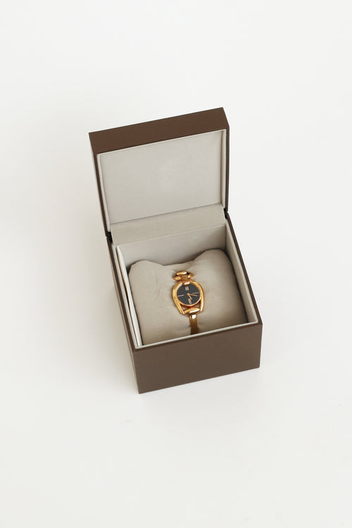 Gucci 142 Horsebit Gold-Tone Watch