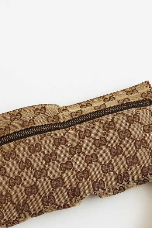 Gucci Beige & Brown GG Belt Bag