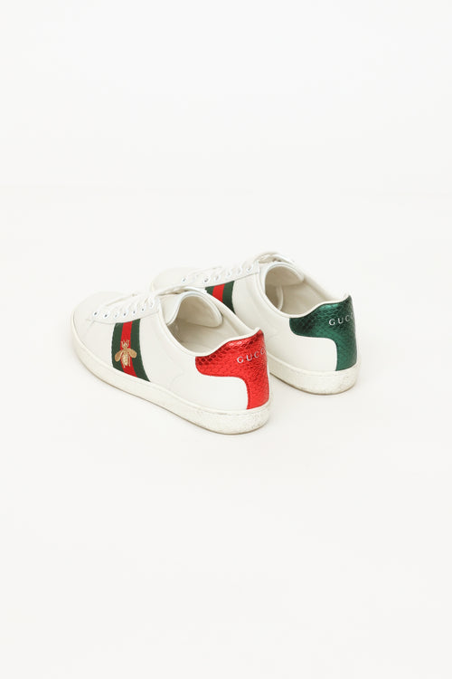 Gucci White Ace Bee Sneakers