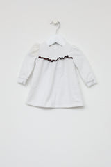 Gucci Kids White Ruffle Dress