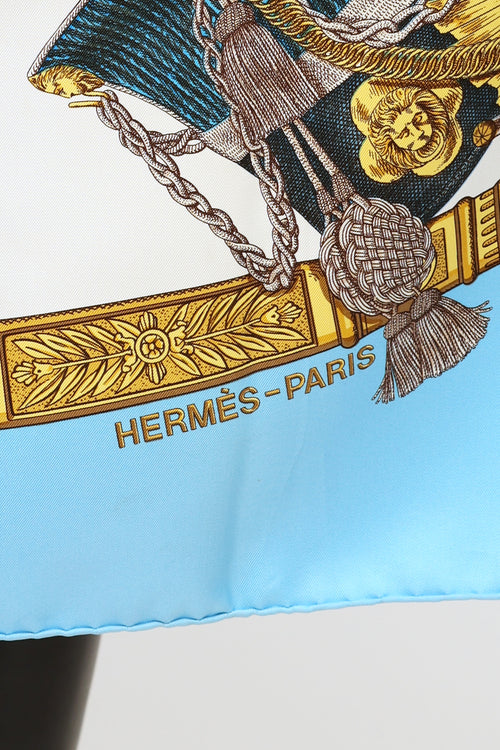 Hermès Grande Uniforme Silk Twill Scarf