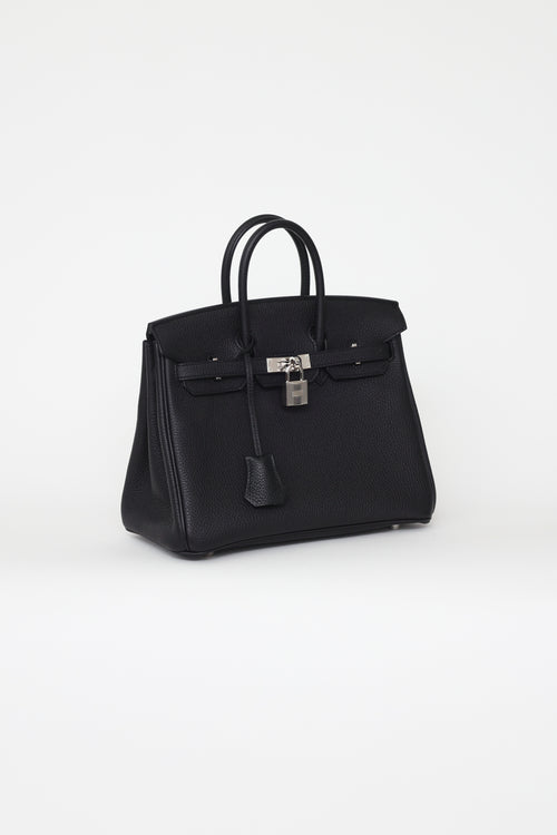 Hermès 2021 Noir Togo Birkin 25 Bag