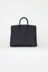 Hermès 2021 Noir Togo Birkin 25 Bag