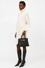Hermès 2019 Noir Togo & Niloticus Birkin Touch 30 Bag