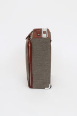 Hermès Brown & Grey Caleche Express Rolling Suitcase