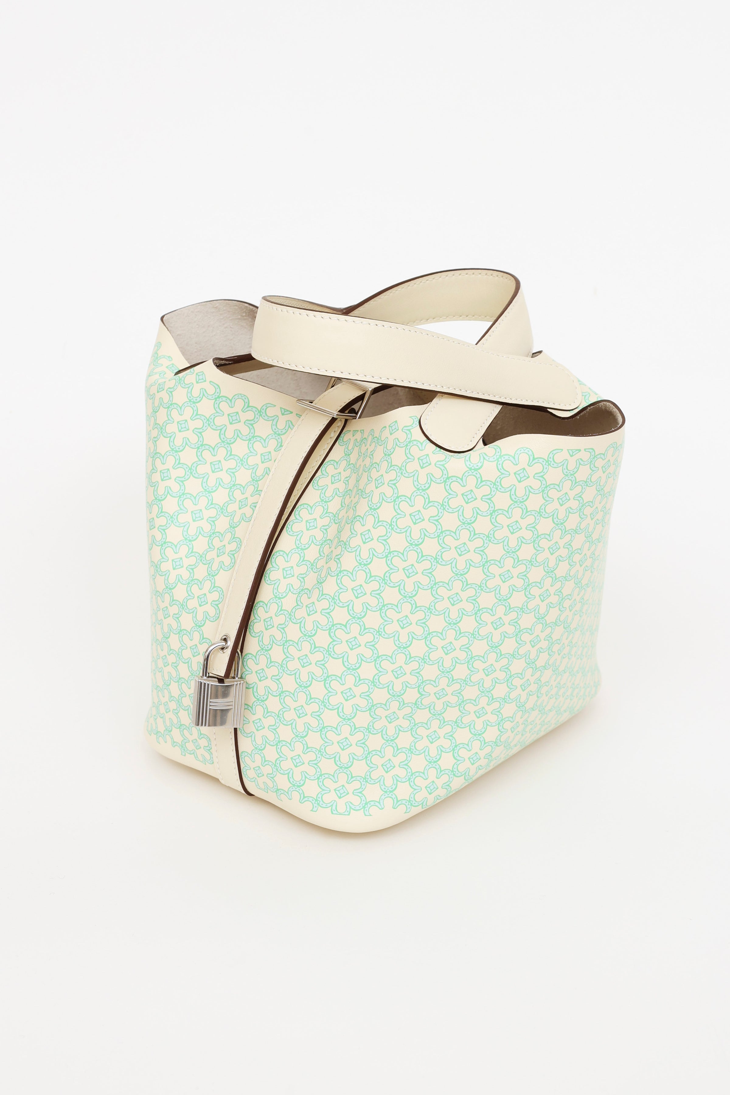 Hermès Picotin Lock Limited Edition Nata Swift Lucky Daisy Micro Handbag