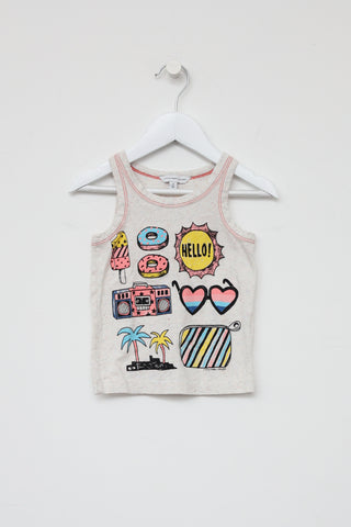Marc Jacobs Kids Multicolored Graphic Tank