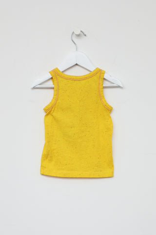 Marc Jacobs Kids Yellow Graphic Tank