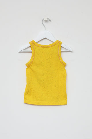 Marc Jacobs Kids Yellow Graphic Tank