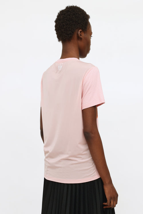 Loewe Pink Animal Print T-Shirt