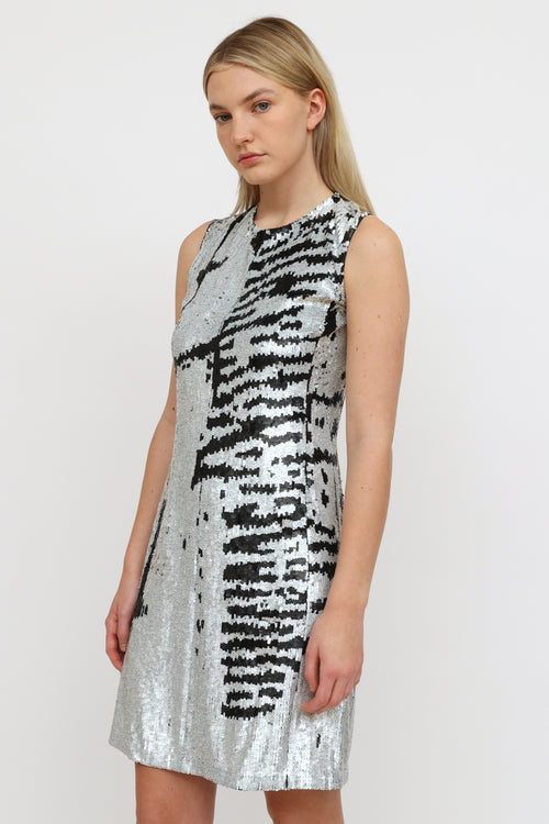 Loewe Black & Silver Sequin Dress