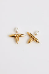 Louis Vuitton Louisette Earrings Gold/White for Women