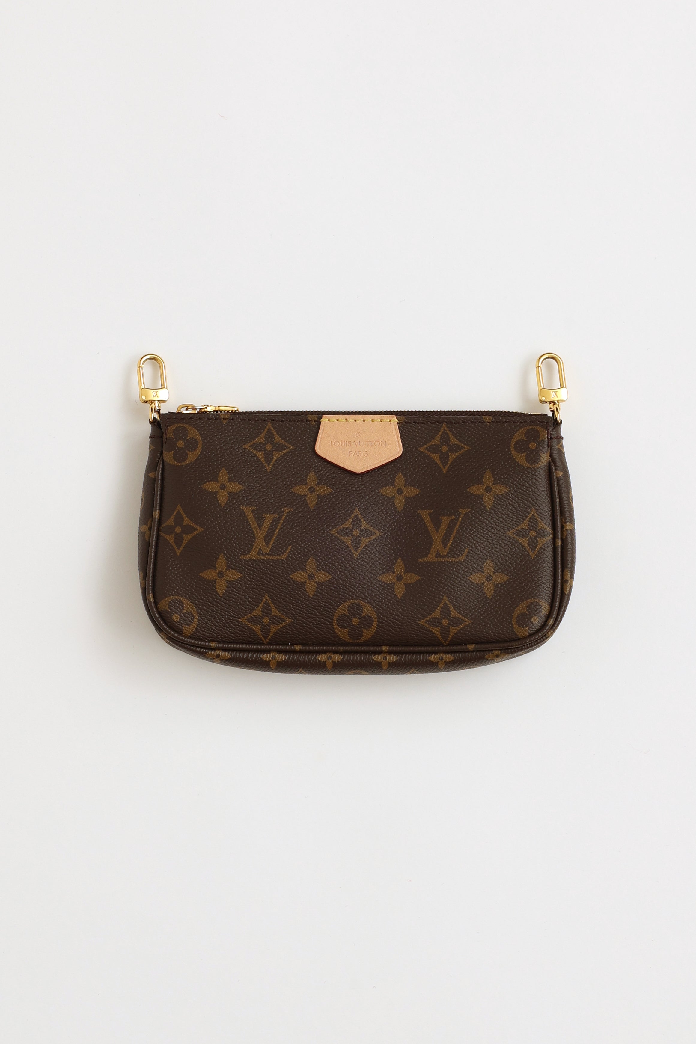 Louis Vuitton // 2020 Brown & Pink Monogram Multi Pochette Accessoires Bag  – VSP Consignment