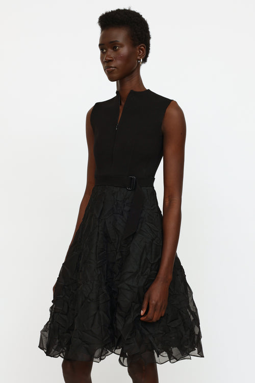 Marie Saint Pierre Black Tulle Dress