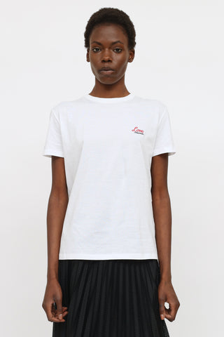 Calvin Klein 205W39NYC // White Mock Logo Oversized T-Shirt – VSP