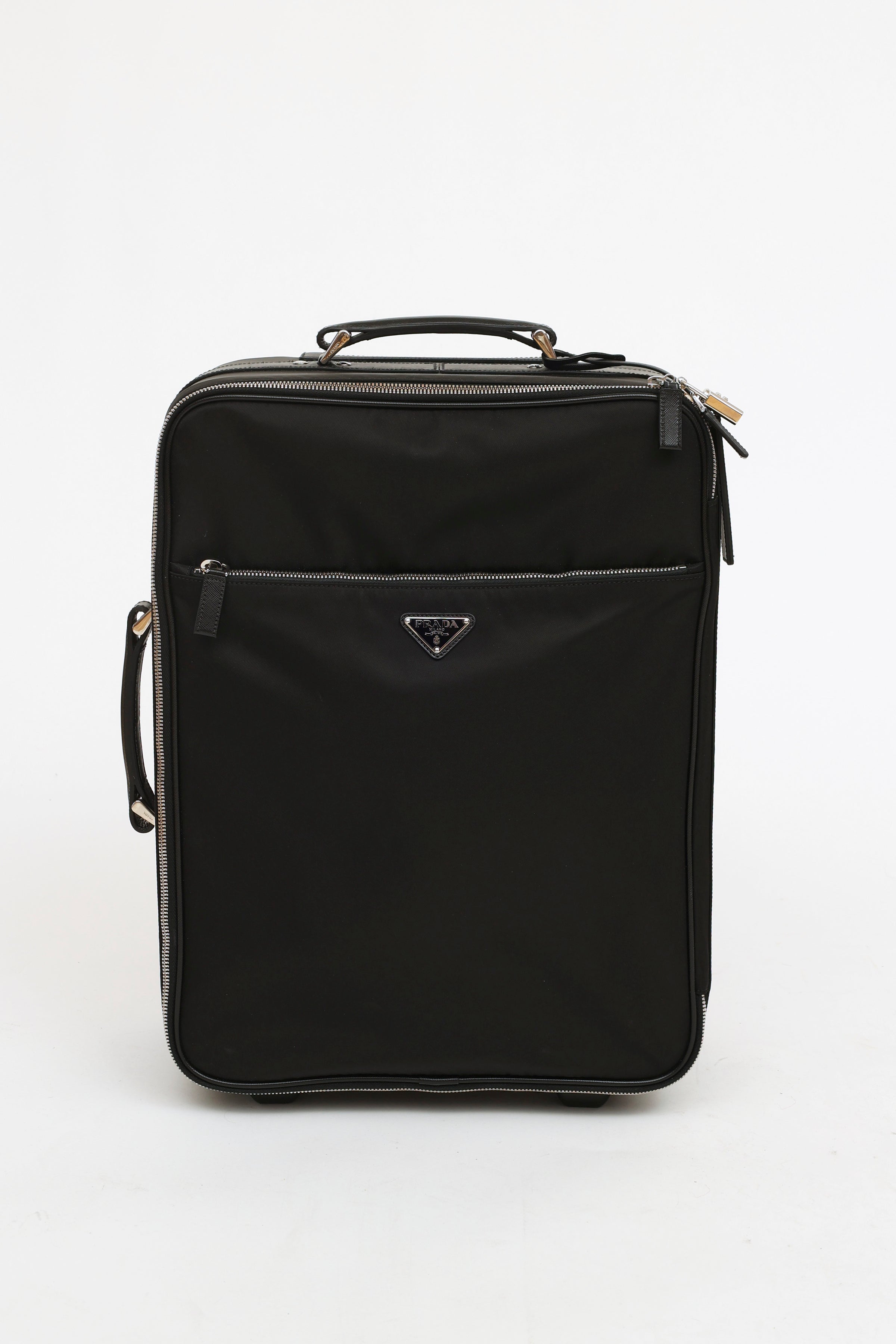 Re-nylon vinyl travel bag Prada Black in Vinyl - 36524885