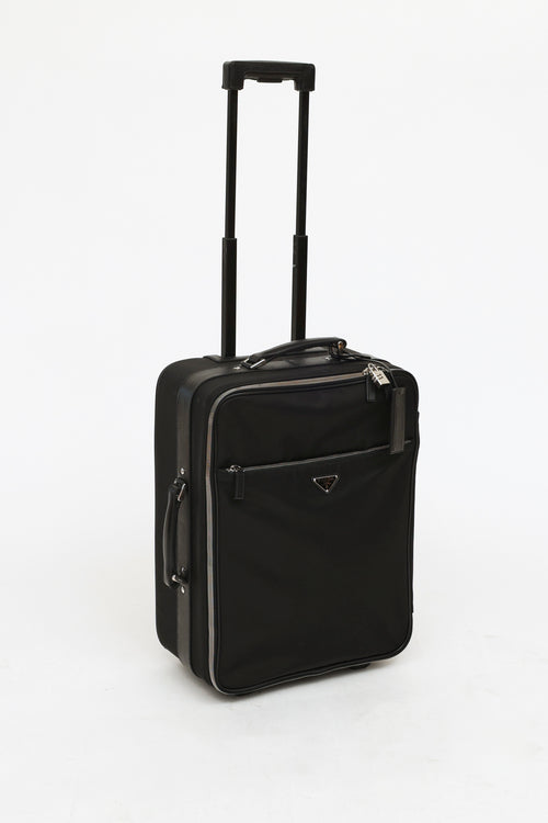  Black Tessuto Rolling Suitcase