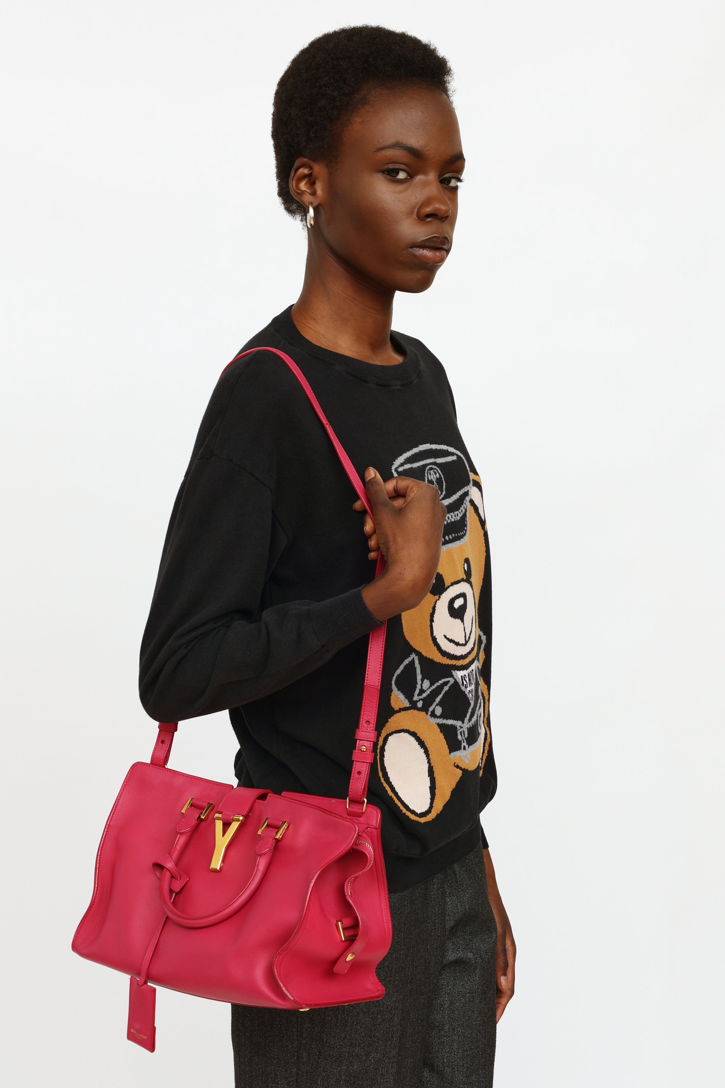 SOLD!!! YSL Saint Laurent Chyc Cabas Y Monogram  Cross body handbags,  Clothes design, Small bag