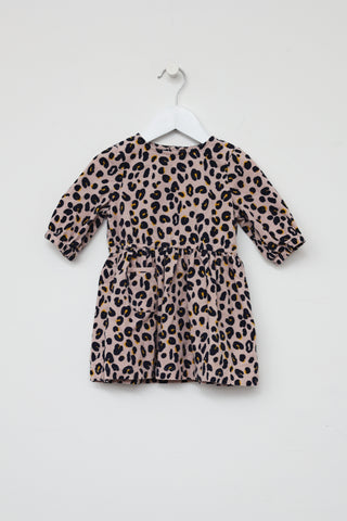 Stella McCartney Kids Pink & Black Printed Dress