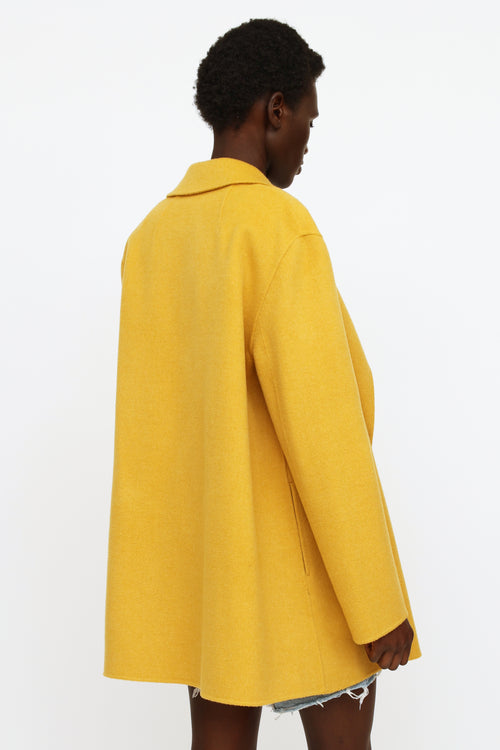 Theory Yellow Wool & Cashmere  Coat