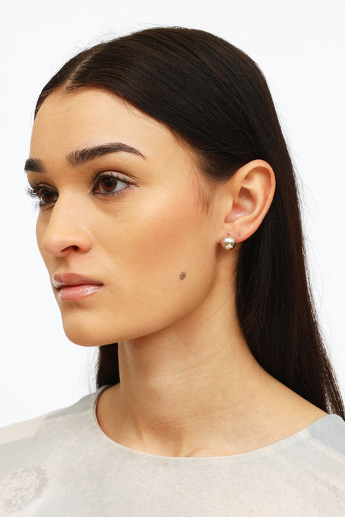 Tiffany & Co. Sterling Silver Ball Stud Earring