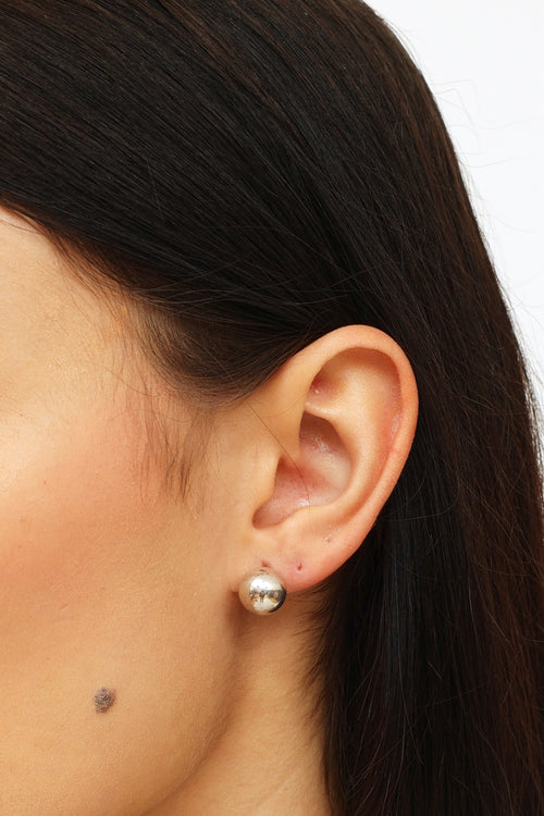 Tiffany & Co. Sterling Silver Ball Stud Earring