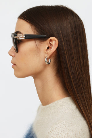 Versace Black Crystal Sunglasses