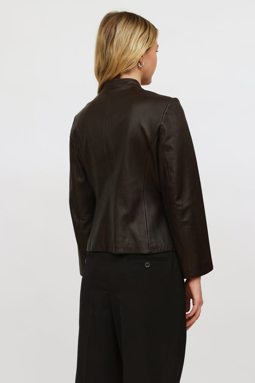 VSP Archive Brown Leather Jacket