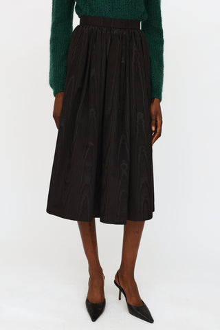 VSP Archive Black Tuille Pleated Skirt