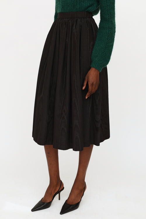 VSP Archive Black Tuille Pleated Skirt